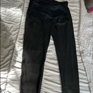 Spanx Maternity Faux Leather Leggings